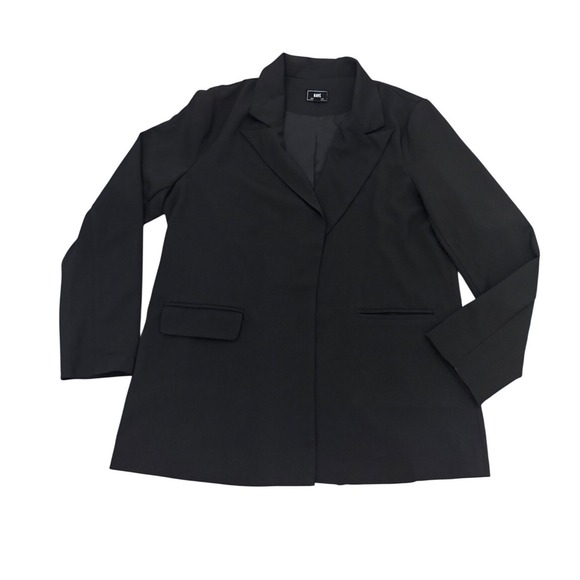 HAVE Los Angeles Jackets & Blazers - HAVE Los Angeles Womens Black Open Front Blazer‎ Jacket Size L